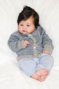 Knitting Patterns Galore - Striped Baby Sweater