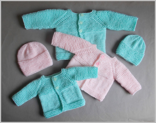 Knitting Patterns Galore Little Babbity Preemie Baby Sets