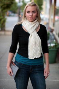 Cozy Cable Scarf