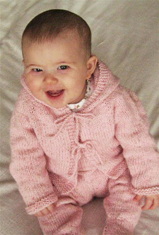 Knitting Patterns Galore - Easy Baby Cardigan