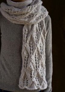 Lovely Leaf Lace Scarf