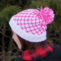 White and Pink Hat