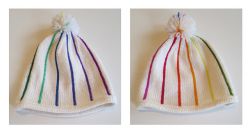 Pinstriped hat, basic or brimmed