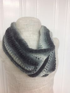 Ombre Eyelet Infinity Scarf