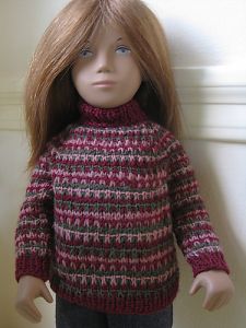 Sasha Doll Slip Stitch Striped Sweater