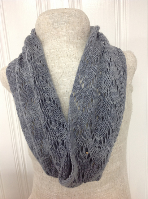 Knitting Patterns Galore - Stormy Lace Cowl