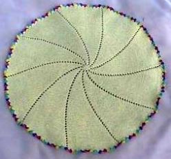 Round of Pinwheel Baby Blanket
