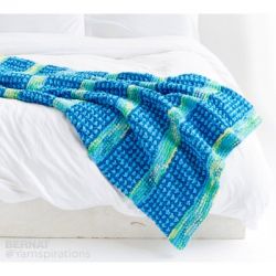 Dots and Ridges Knit Blanket