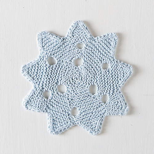 Knitting Patterns Galore Snowflake Dishcloth
