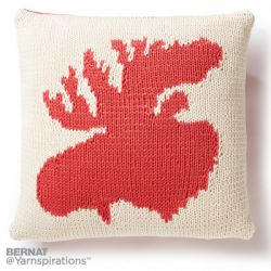 Very Amooseing Knit Pillow