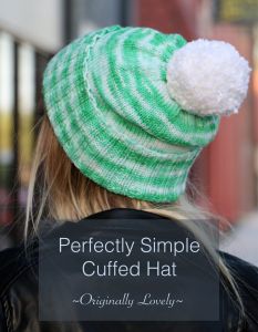 Perfectly Simple Cuffed Hat
