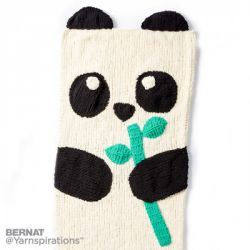 Knit Panda Bear Snuggle Sack