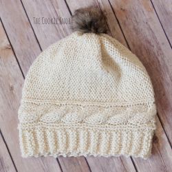 Cabled Crown Beanie