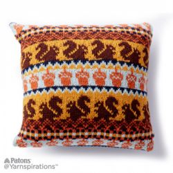 Autumn Harvest Knit Pillow