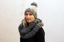 Super Chunky Hat And Infinity Scarf
