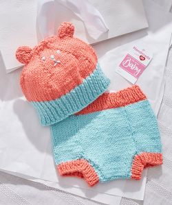 Bear Hat and Diaper Cover