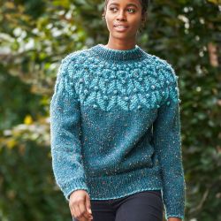 Rich Tweed Chevron Sweater