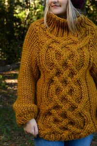 Chunky Celtic Cable Sweater