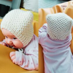Honeycomb Brioche Baby Bonnet