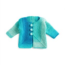 Mitered Knit Baby Jacket