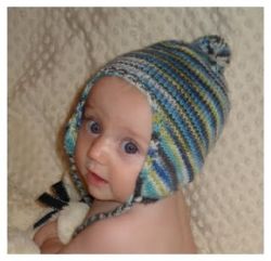 Free Babee Chullo (Baby Earflap Hat)