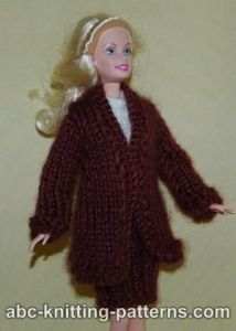 Barbie Elegant 2-Piece Suit (Long Coat and Skirt)