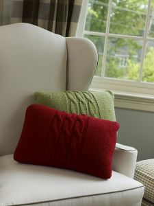 Cabled Pillows