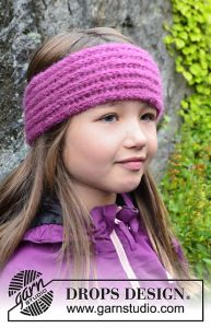 Pretty in Pink - Head Band with English Rib