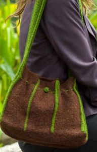 Felted Tuck Purse