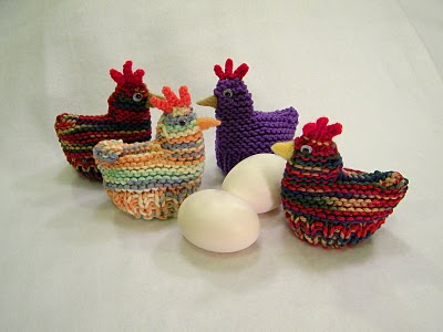 Knitting Patterns Galore - Chicken and Duck Egg Cozies ...
