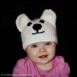 Polar Bear Knit Hat