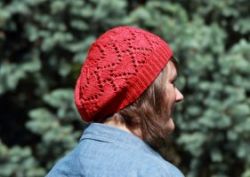 Ruby Red Heart Hat