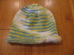 Basic Newborn Baby Hat - Rolled Brim