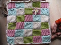 Textured Blocks Baby Blanket