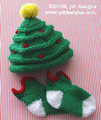 Christmas Tree Hat & Elfin Socks