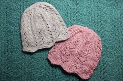 Ribbing and Lacy Chemo Caps