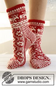 Christmas Socks with Pattern