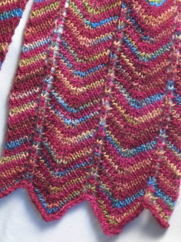 Knitting Patterns Galore - Chevron Scarf