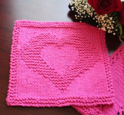 Two Hearts as One Dishcloth
