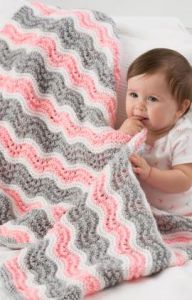 Baby Girl Chevron Blanket