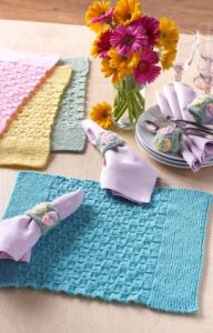 Easter Placemats with Napkin Rings