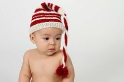 Red, White, & Ewe Santa hat