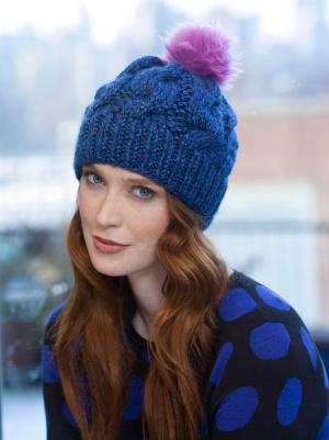 Knitting Patterns Galore - Chunky Cabled Hat