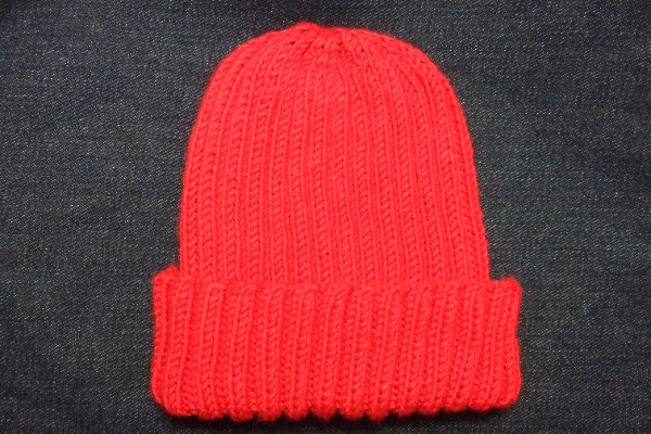 Knitting Patterns Galore Basic Ribbed Baby/Child Hat