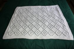 Diamond Lace Panel Blanket 