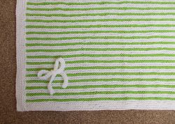 Easy Garter Stitch Striped Baby Blanket
