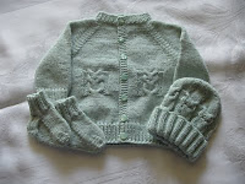 Knitting Patterns Galore Little Owl Sweater Set