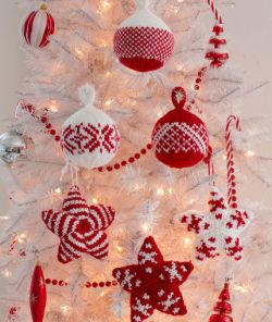 Holiday Stars and Balls Ornaments