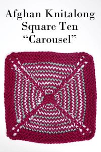 Don't Be A Square Afghan - Block Ten "Carousel"