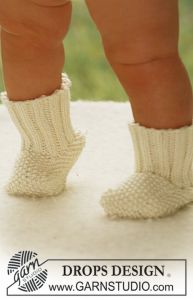 Drops Socks in Seed Stitch